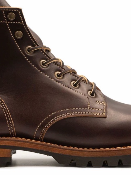 Truman Men\'s Brown Double Shot cap toe  Leather Lace-Up Boots main image 5